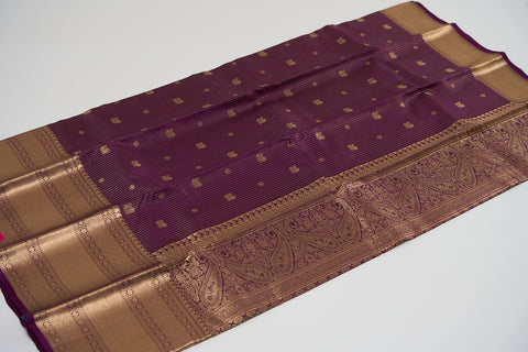 Purple Kanjivaram Saree
