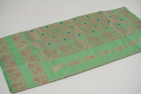 Pista Green Kanjivaram Saree