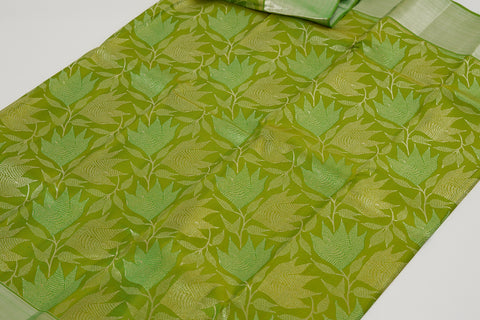 Light Green Kanjivaram Saree