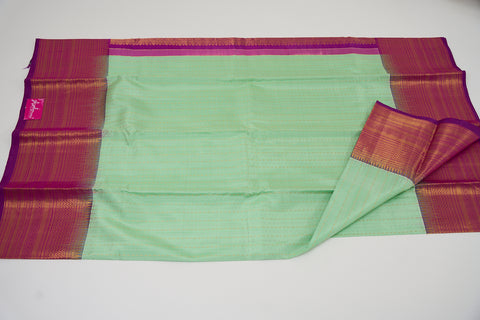 Mint & Purple Kanjivaram Saree