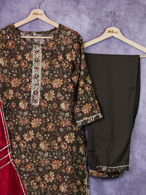 Brown Kurta Set