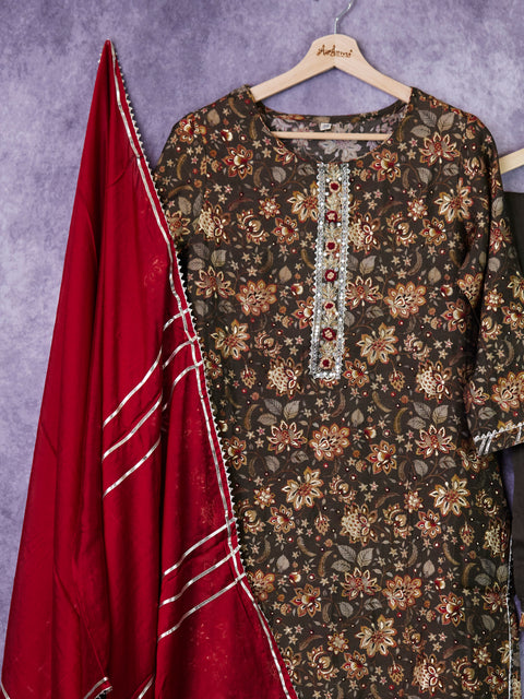 Brown Kurta Set