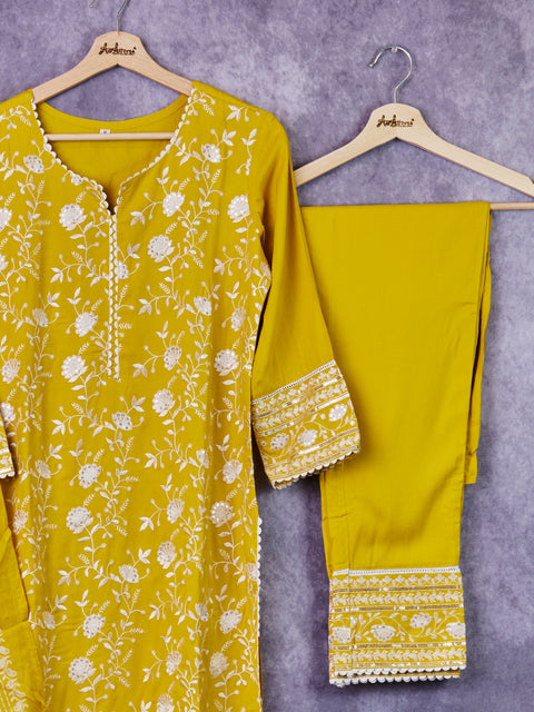 Mustard Yellow Kurta Set