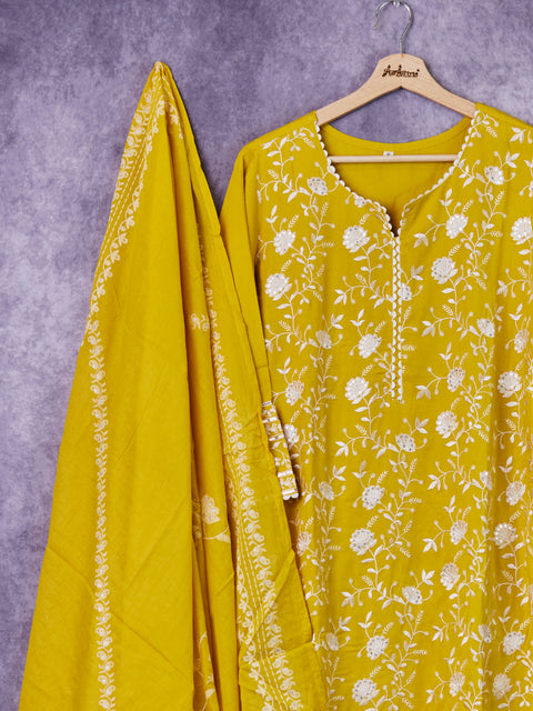 Mustard Yellow Kurta Set