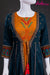 Yellow and Blue A-Line Kurta with long jacket