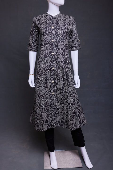 Black Straight Cut Kurta