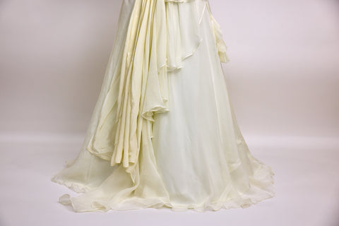 White Chiffon Lehenga