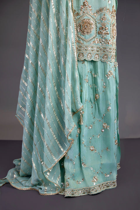 Mint green Sharara