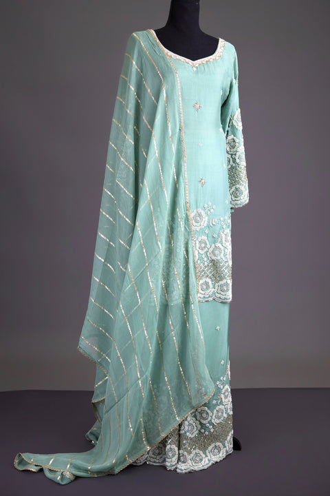 Mint green Sharara