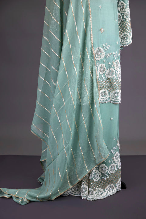 Mint green Sharara
