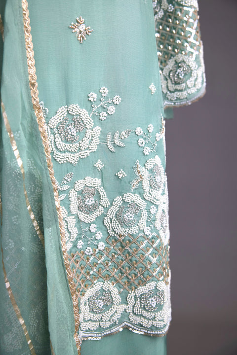 Mint green Sharara
