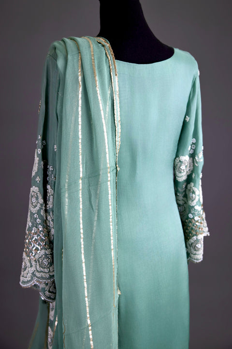 Mint green Sharara