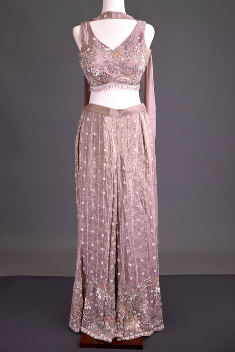 Dark Mauve Indo western dress