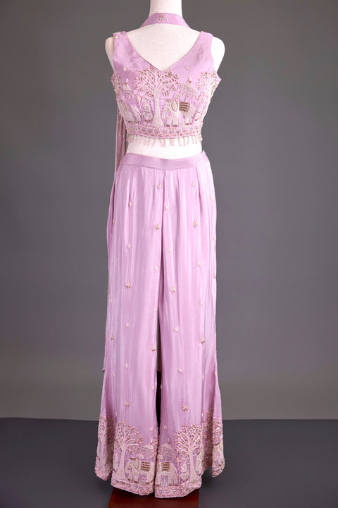 Baby Pink Indo western dress