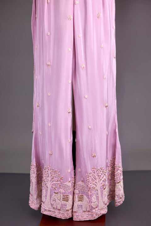 Baby Pink Indo western dress