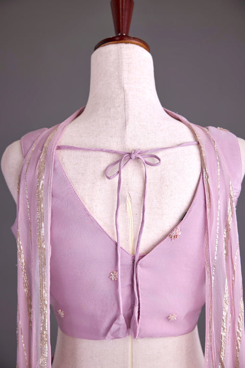 Baby Pink Indo western dress