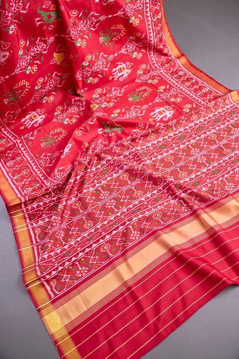 Red Patan Patola Saree