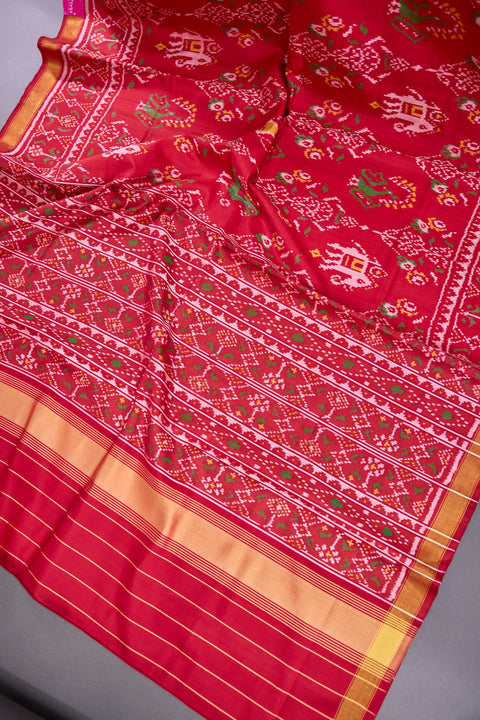 Red Patan Patola Saree