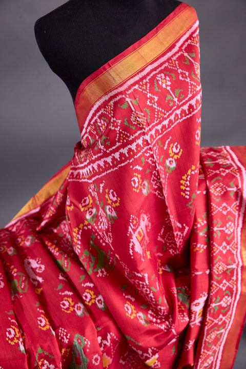 Red Patan Patola Saree
