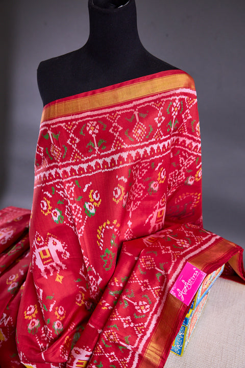 Red Patan Patola Saree