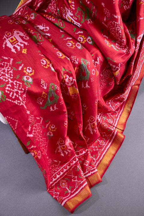 Red Patan Patola Saree