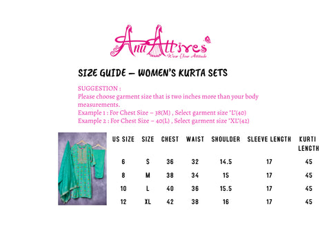 Green Kurti Set