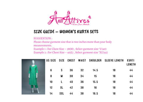 Sea Green Kurta & Pant Set