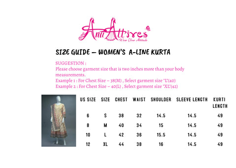 Half White Long Kurti