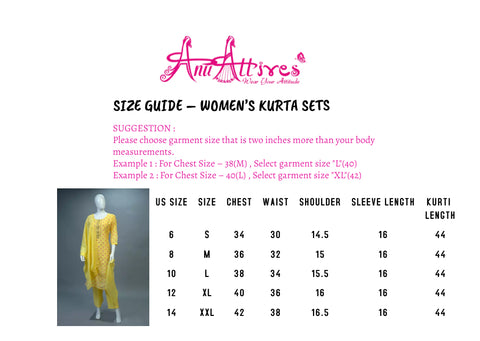 Yellow Chanderi Kurta, Pants and Dupatta set