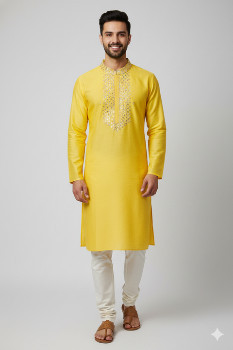 Lemon Yellow Kurta set