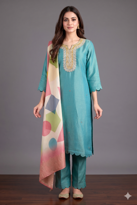 Mint Tissue Suit set