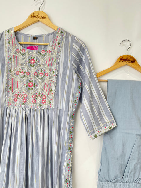 Kurta, Pants and Dupatta set in Cotton