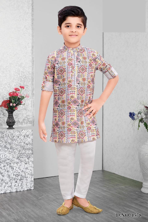 Multicolor boys Kurta Set