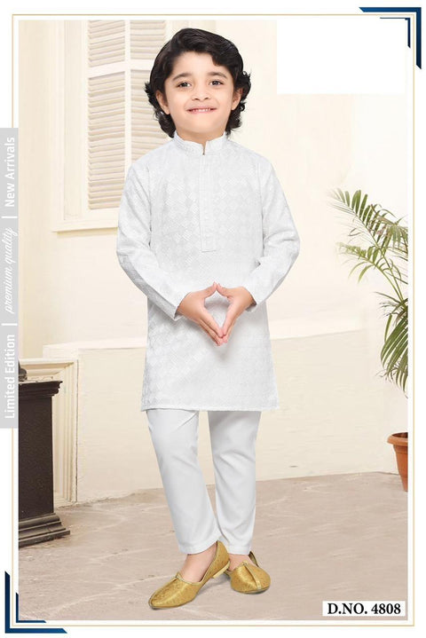 White boys Kurta Set