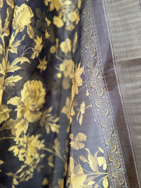Mustard Yellow Kurta, Pants and Dupatta Set