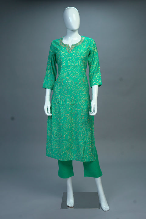 Sea Green Kurta & Pant Set