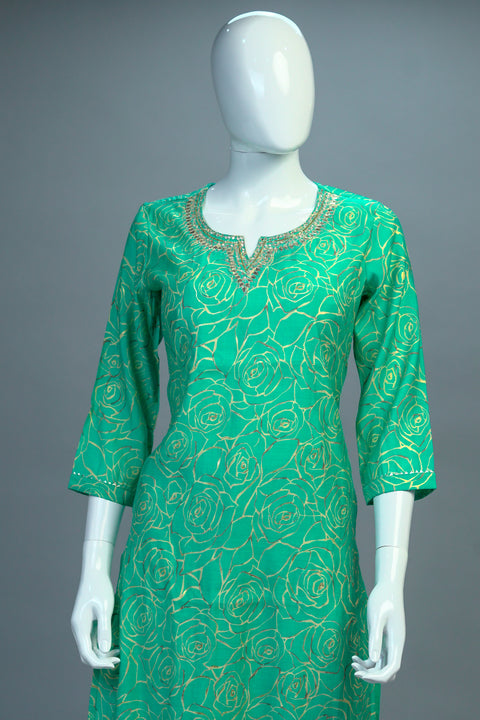 Sea Green Kurta & Pant Set