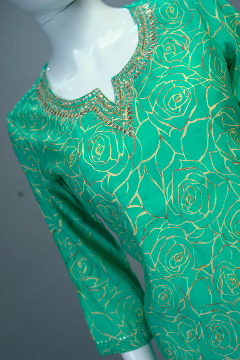 Sea Green Kurta & Pant Set