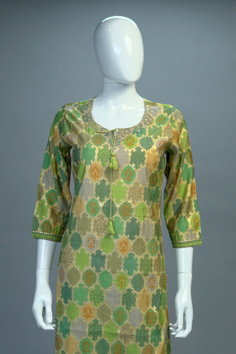 Pista Green Kurta & Pant Set