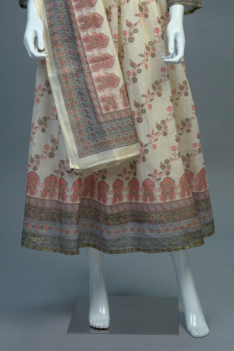 Half White Long Kurti