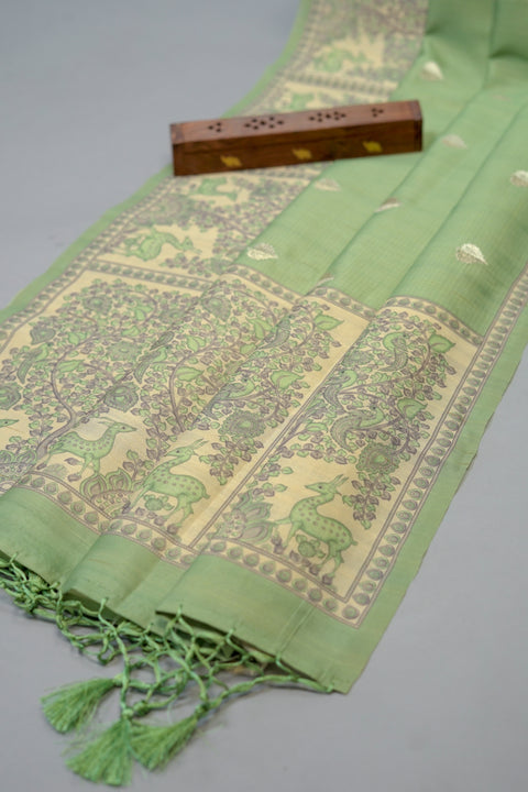 Mint Semi Tussar Sare