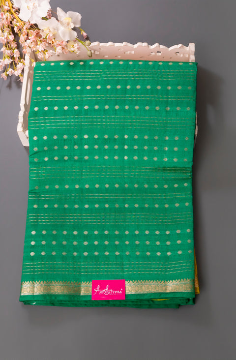 Green Tussar Gift Saree