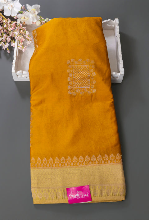 Mustard Chiffon Gift Saree