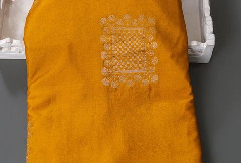 Mustard Chiffon Gift Saree