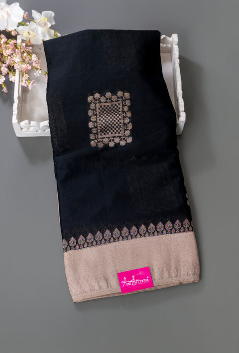 Black Chiffon Gift Saree