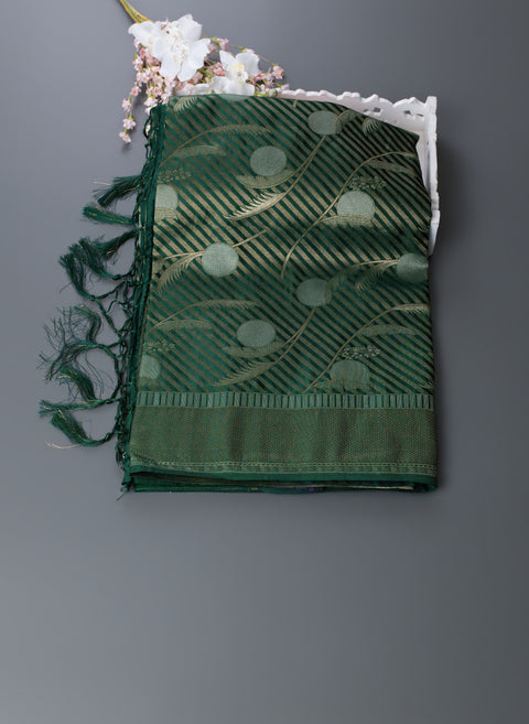 Green Semi Silk Saree