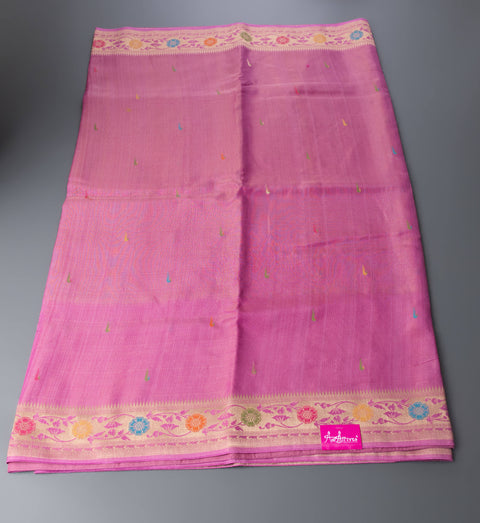 Lavender Linen Tissue Saree