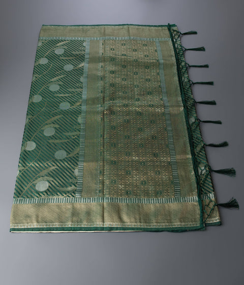 Green Semi Silk Saree