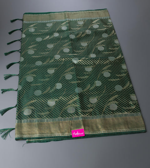 Green Semi Silk Saree