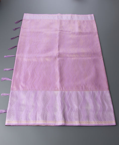 Lavender Semi Silk Saree